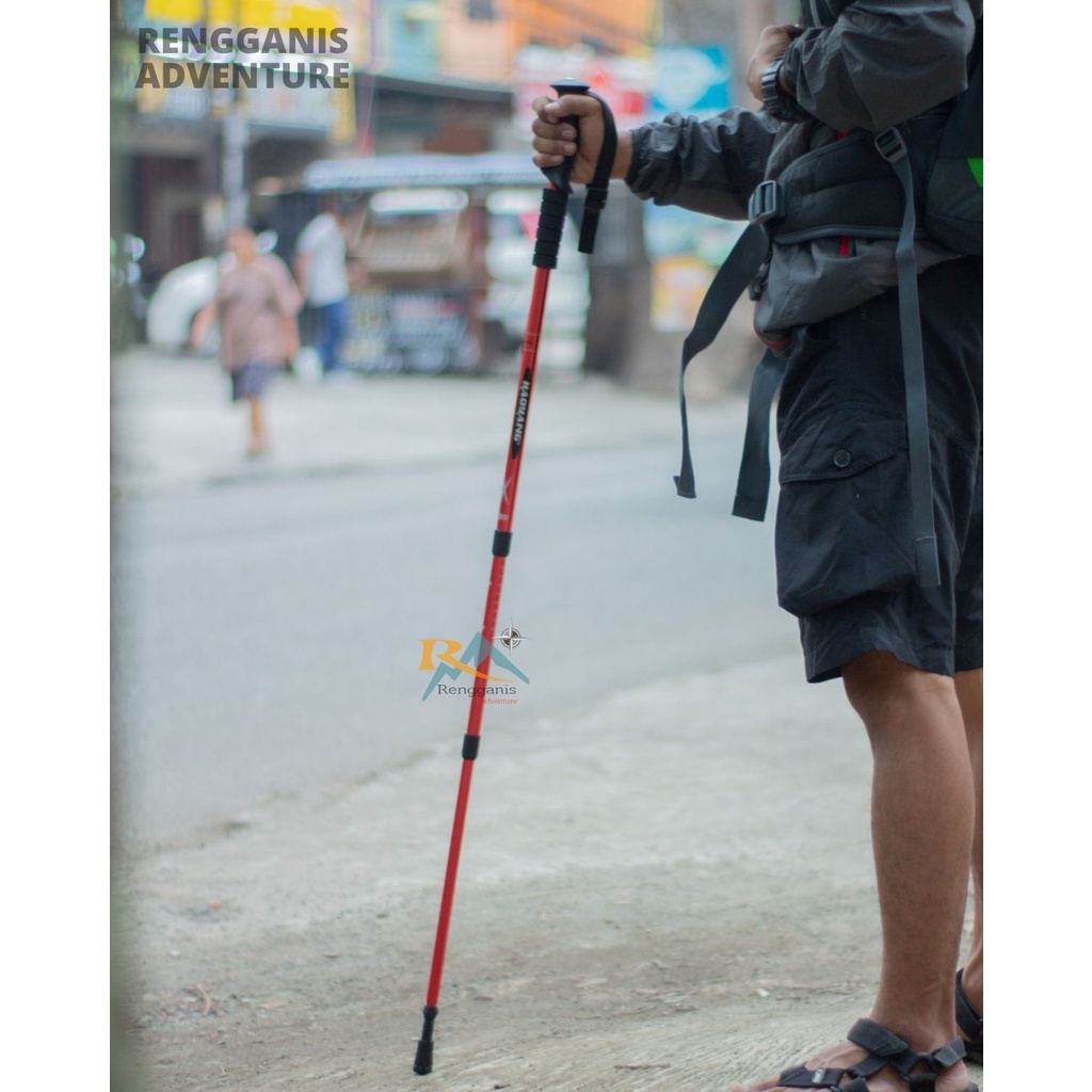 Trekking Pole HAOYANG ANTI SHOCK Tongkat Hiking Tracking Pole