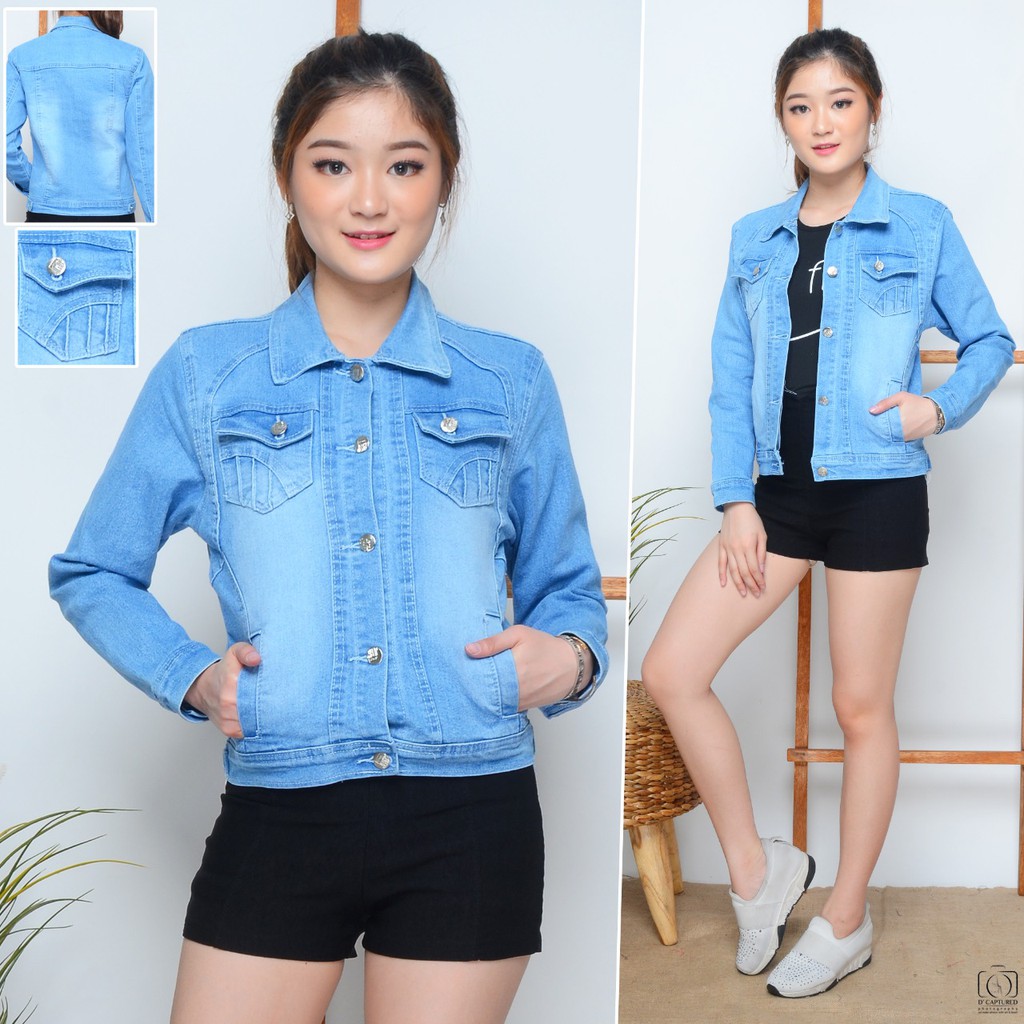 Jaket Jeans Ukuran S / Jaket Jeans Size M / Jaket Jeans Wanita / Jaket Wanita / Jaket Anak Tanggung