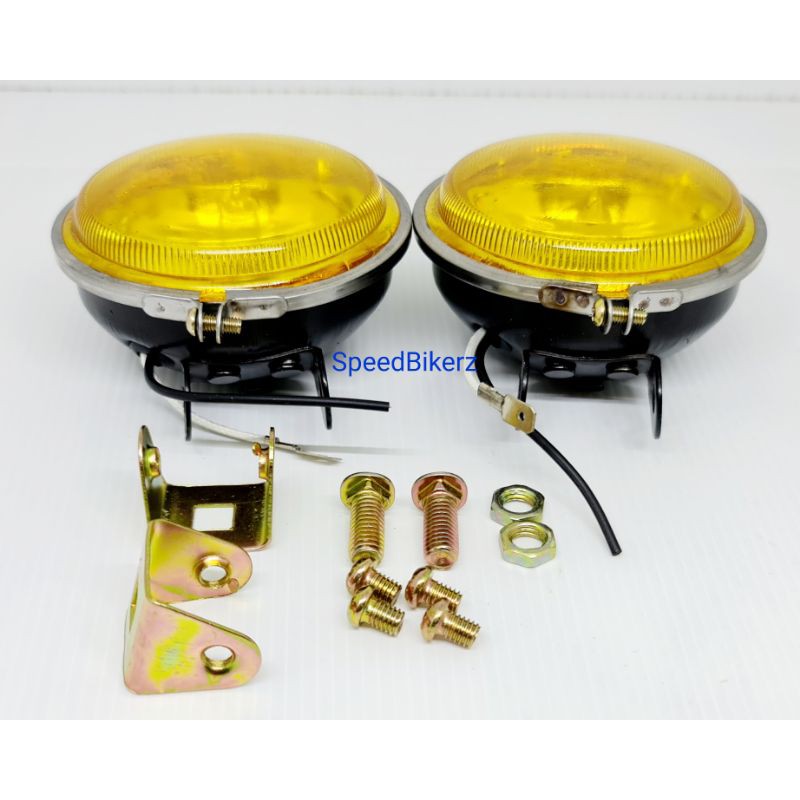 Lampu Tembak Kabut Bulat 1pcs  / Lampu Sorot BULAT / Foglamp BULAT Universal Motor Mobil 1pcs / 1 biji