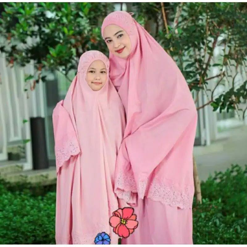 MUKENA SITI KHADIJAH PASTEIEENA COUPLE {IBU+ANAK} ORIGINAL