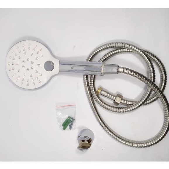 Hand Shower Set / Shower Mandi Set Jumbo on - off/Shower Set perlengkapan mandi shower head simple/SHOWER MANDI KAMAR MANDI WC TOILET/KRAN KERAN SHOWER MANDI STELL AIR  ON OFF BERKUALITAS