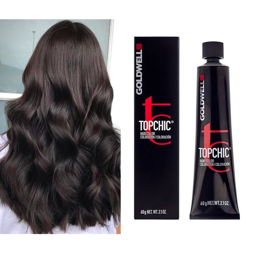 Goldwell Topchic Hair Color 60ml &amp; Oxydant 120ml Kode 3N