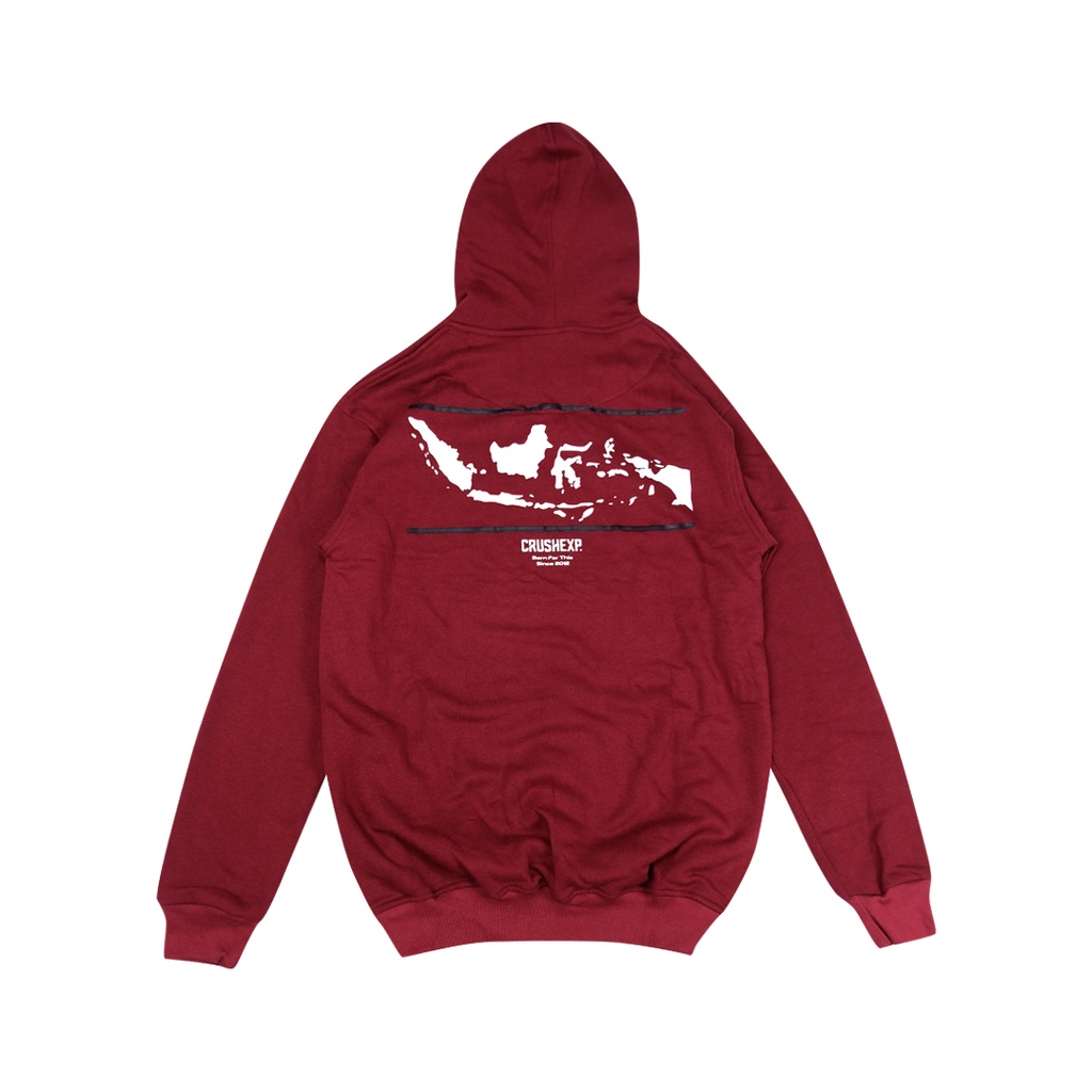 CRUSH EXP Jaket Hoodie JKC0624 - MAROON