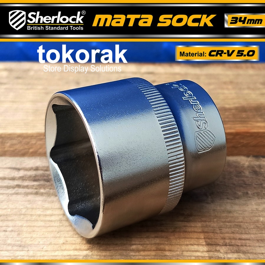 SHERLOCK MATA KUNCI SOK 34 MM 1/2 INCH 6 PT - MATA SHOCK