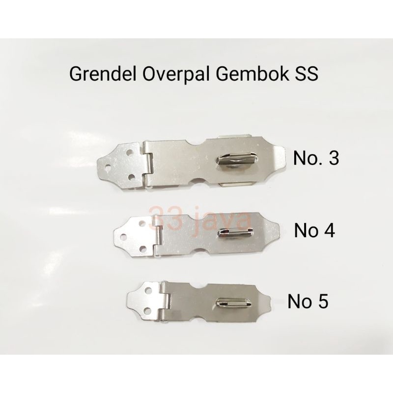 Grendel Overpal Gembok SS No.3 (7.5 cm)