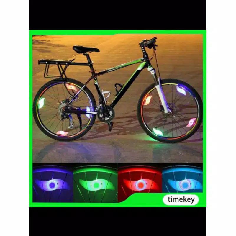 Lampu jari sepeda warna LED