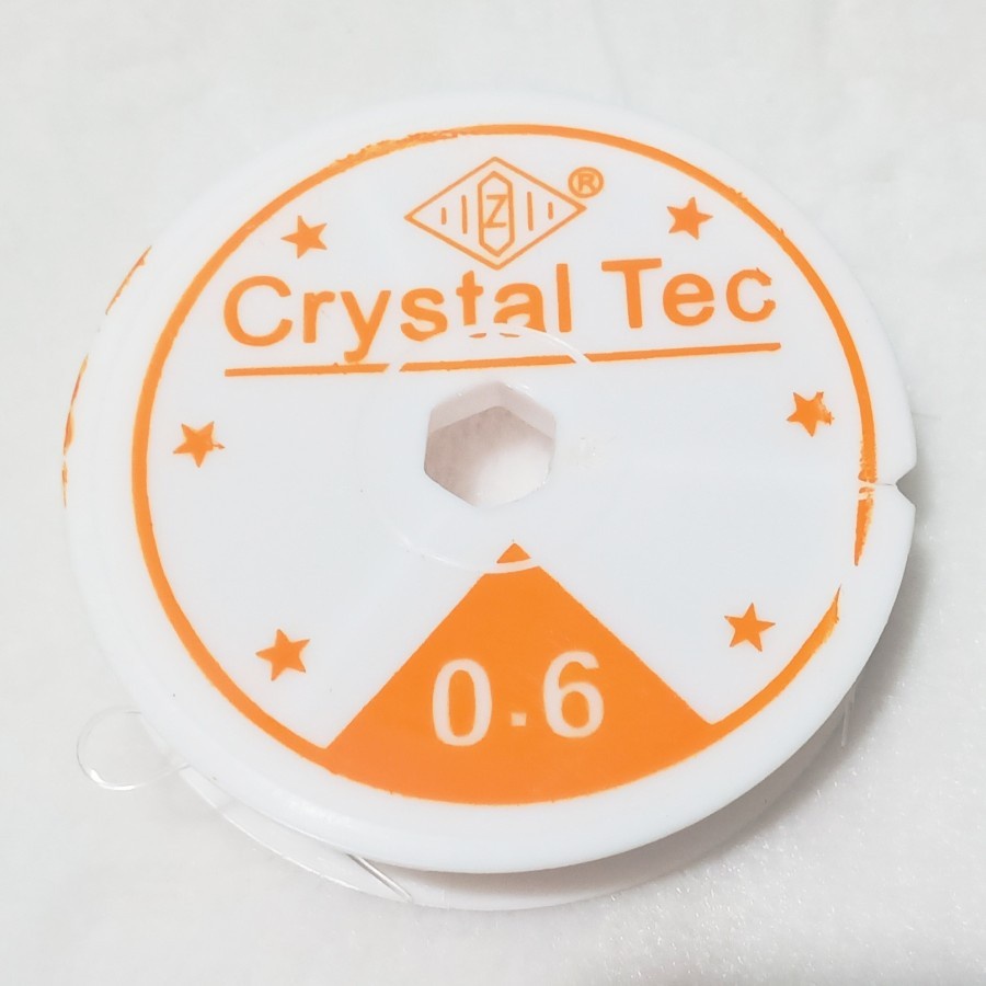 Senar Gelang CRYSTAL TEC SENAR KARET ROLL Dameter 0.6mm Gulungan Panjang 10m Senar Elastis Bening Pu