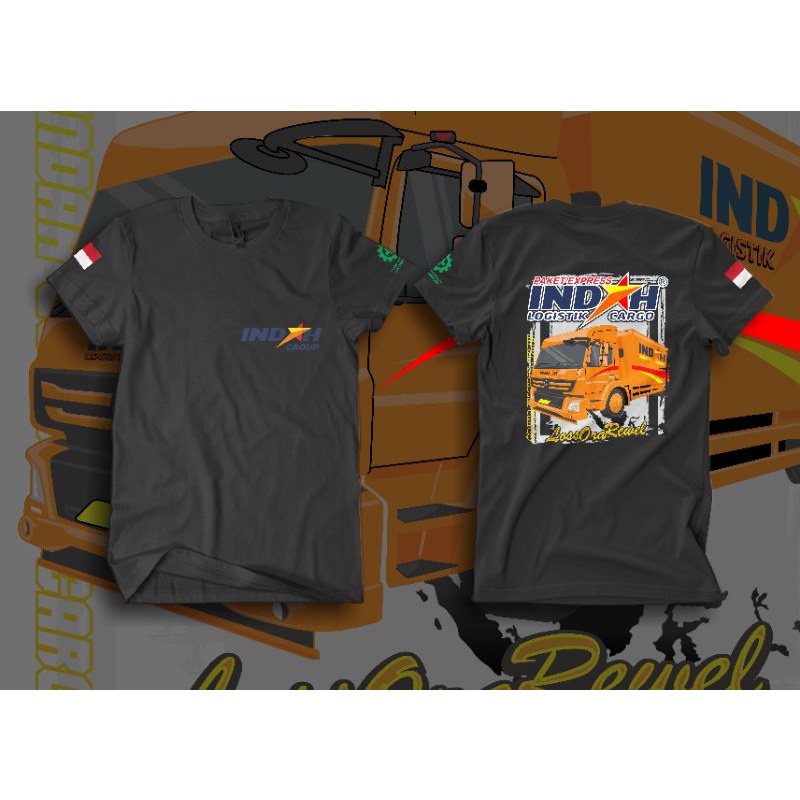 KAOS INDAH CARGO / KAOS INDAH LOGISTIK / KAOS INDAH GROUP VERSI SIMPLE KUALITAS DISTRO