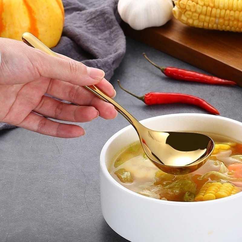 [BISA COD] JLNONLNJKT Moitakiy Sendok Makan Sup Soup Spoon Stainless Steel - F82