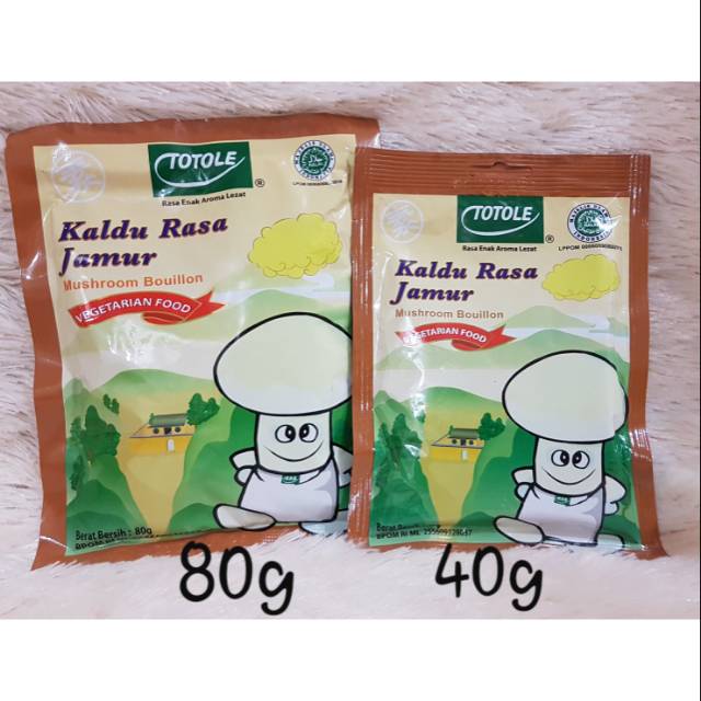 

Kaldu Jamur TOTOLE 80g dan 40g