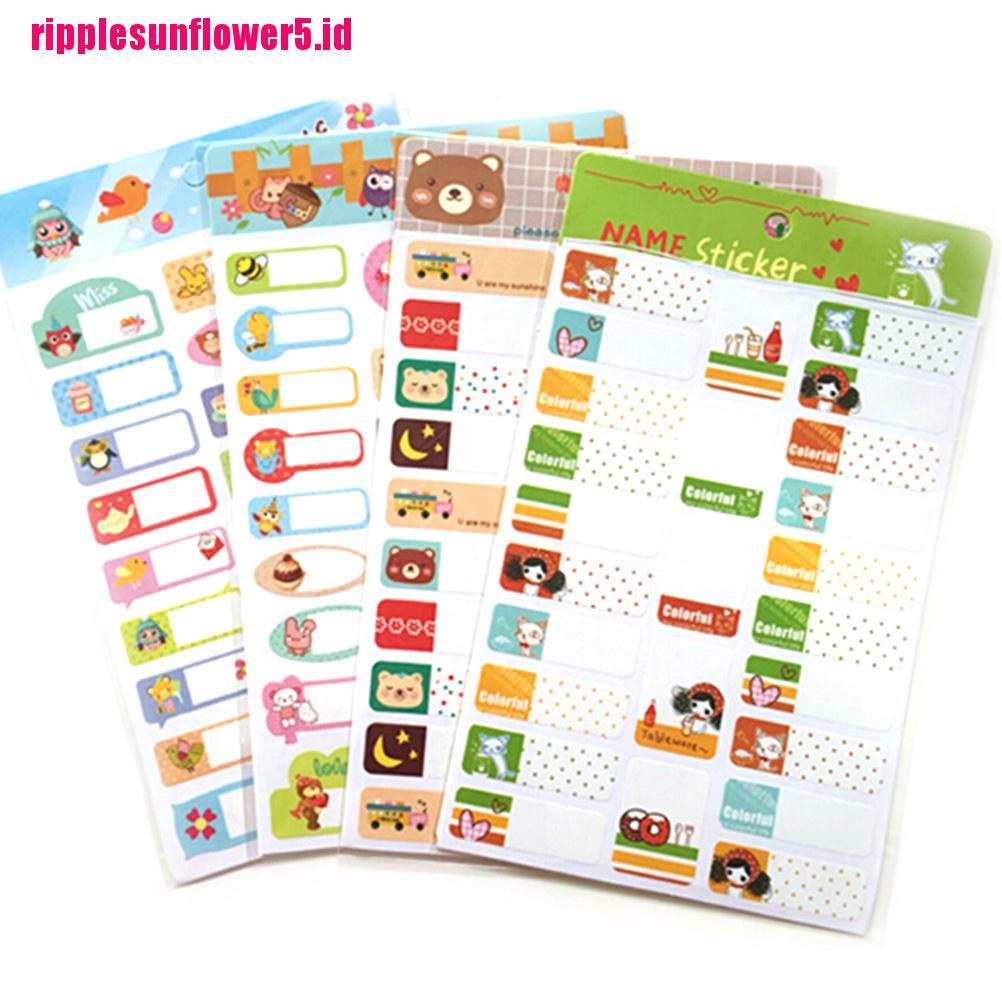 Stiker Label Nama Removable Untuk Sekolah