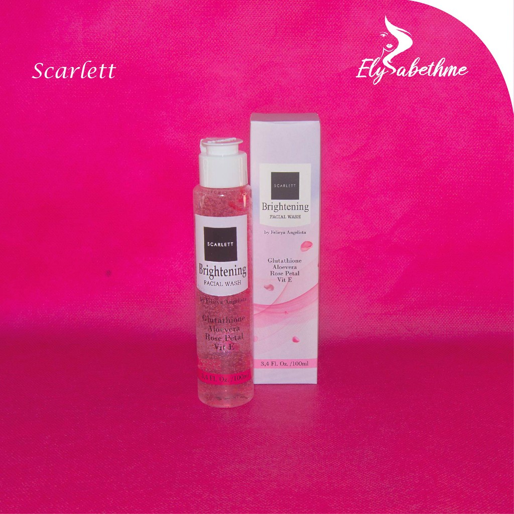 ✿ELYSABETHME✿ ░s░c░a░r░l░e░t░t░ Scarlett facial wash sabun cuci muka mencerahkan memutihkan wajah