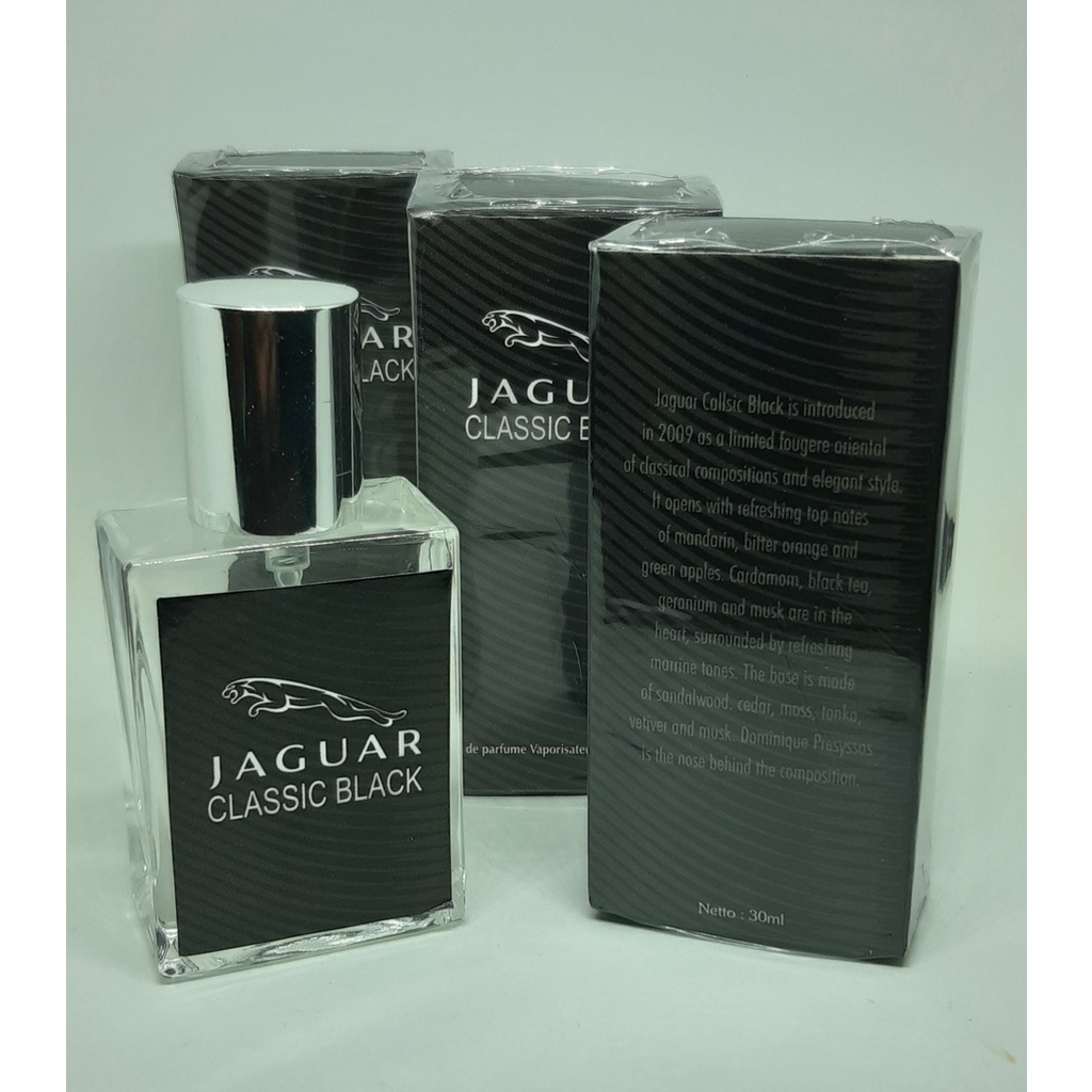 Parfum JAGUAR CLASIC BLACK 30ml Original Eau De Parfum Jaguar Black Clasic | Parfum Remaja Pria Cowok Laki-Laki Cwok Tahan Lama Termurah