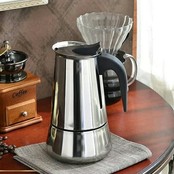 Moka Pot Kapasitas 200 ml atau 4 Cup / Percolator Espresso Maker 4 Cups 200ml  / Alat Kopi Moka Pot