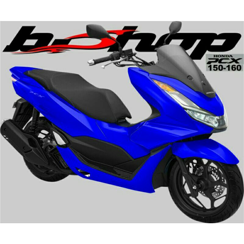Sticker Decal PCX 160 Full Body Biru Polos