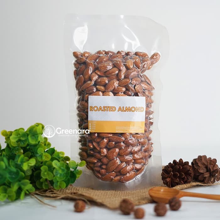 

Roasted almond whole 500gr / kacang almond panggang 500gr