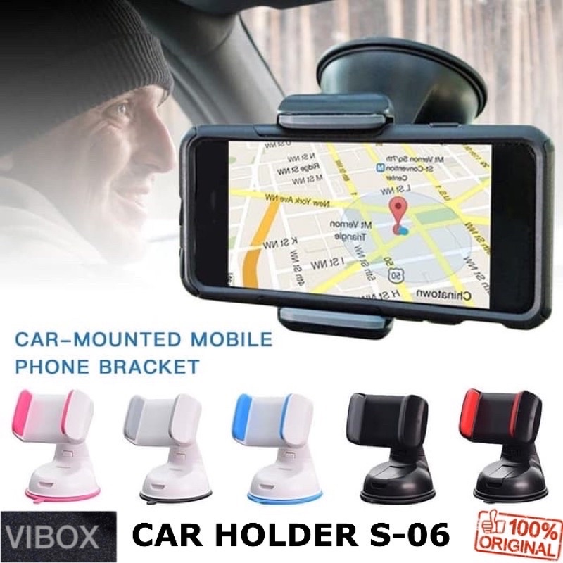 GROSIR CAR HOLDER VIBOX SILIKON SUCKER S06