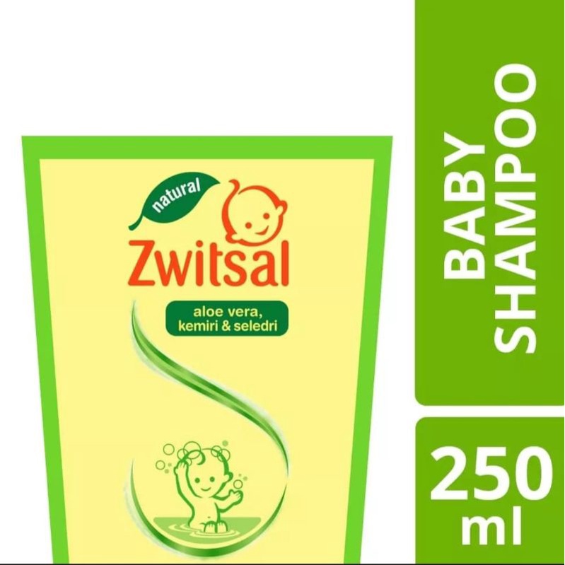 zwitsal baby natural shampoo Refill 250ml 450ml Aloe Vera kemiri seledri / Switzal shampoo bayi AVKS 250 ml 450 ml