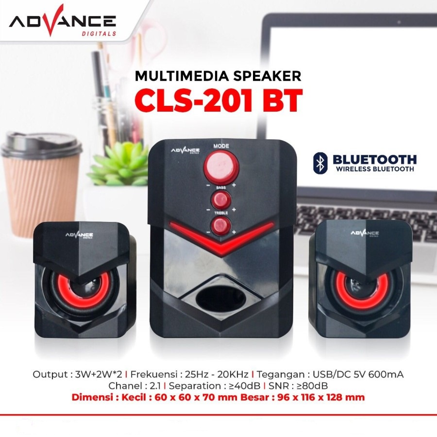 Speaker Bluetooth Advance CLS201BT / CLS-201BT Mutimedia
