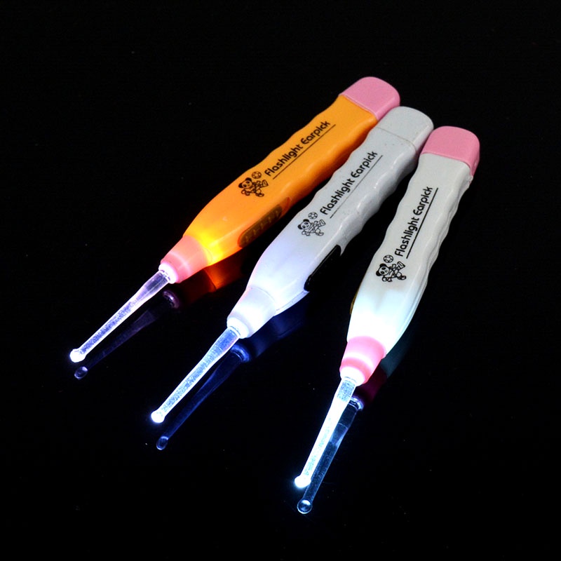 KOREK KUPING SENTER LED NYALA EARPICK FLASH LIGHT LAMPU ANAK SOUVENIR