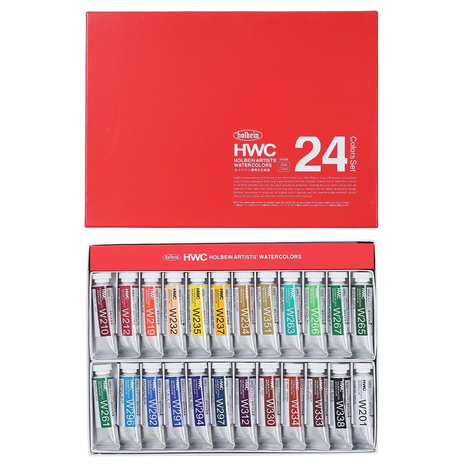 

Holbein Artists' Watercolours 24 Colors set 15ml