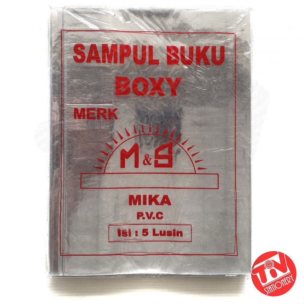 Jual Sampul Plastik Buku Boxy Mika Bening (1 lusin) | Shopee Indonesia