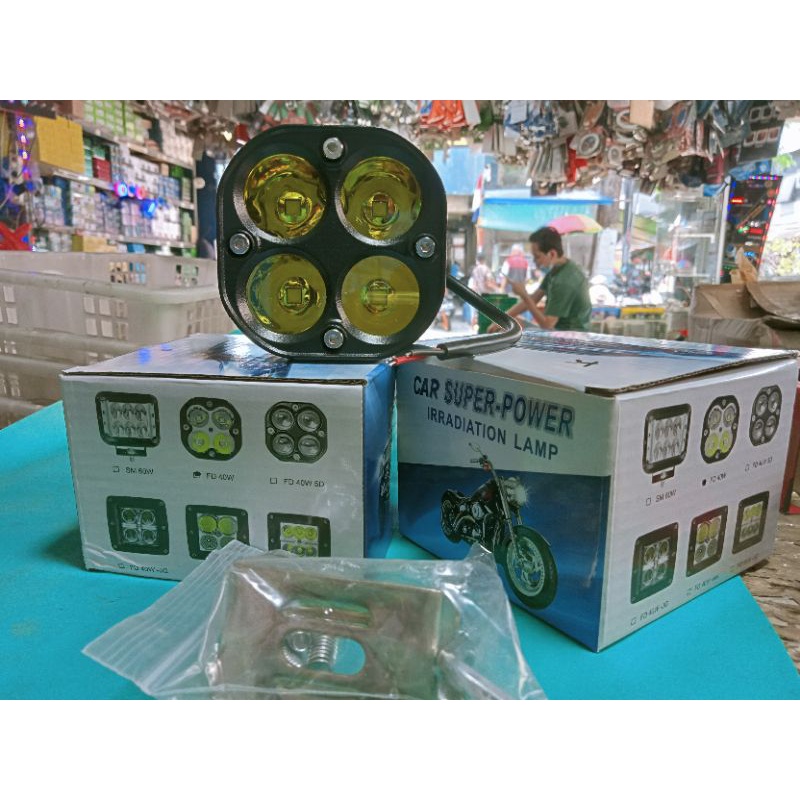 1pcs Lampu tembak LED sorot L4z 4 mata