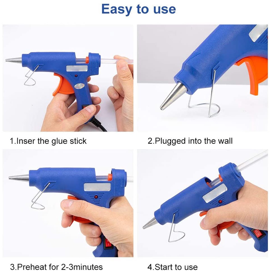 Alat Lem Tembak Kecil 20w Hot Melt Glue Gun 20 watt Lem Bakar 20 w