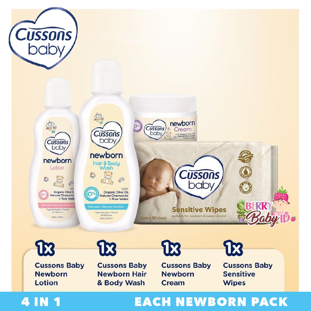 Cussons Baby Newborn Pack Paket Kado Hadiah Perlengkapan Bayi Newborn Berry Mart