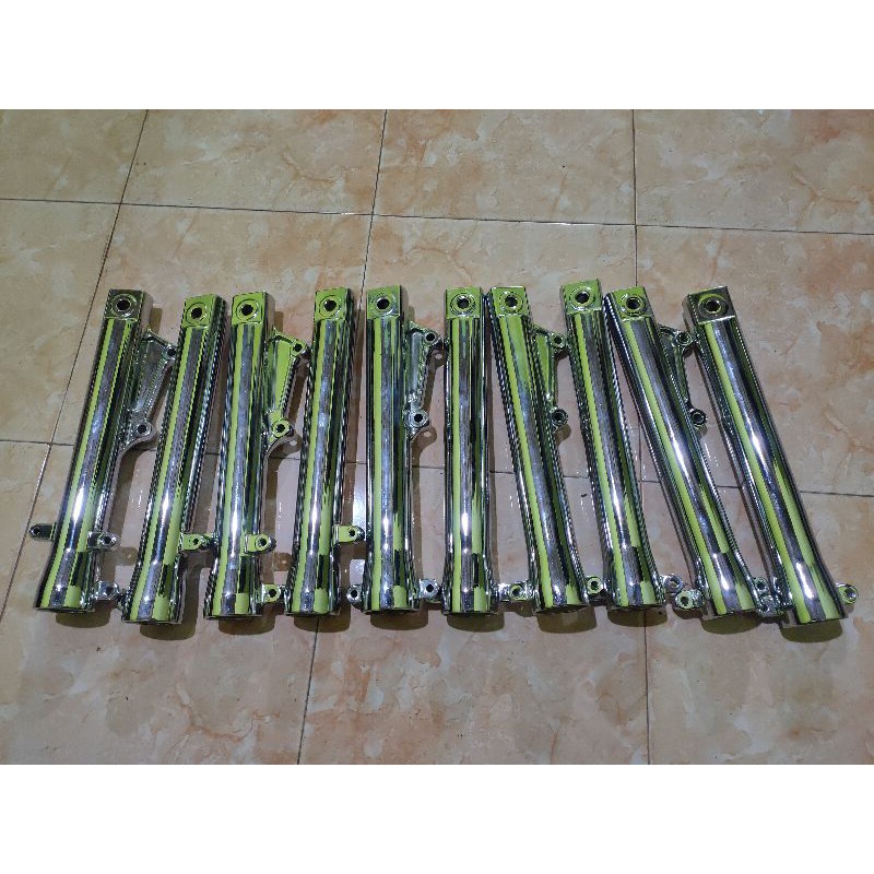 Bottom tabung shock depan tiger megapro chrome krom crom