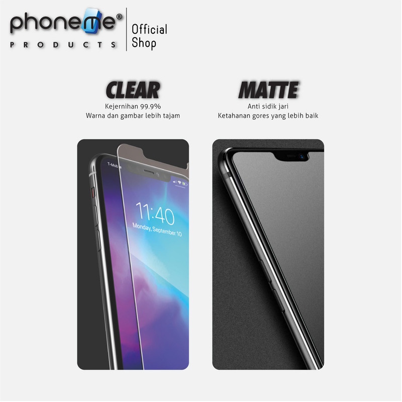 PhoneMe Oppo Reno4 Pro 5G - Isi 2 Nanoglass Tempered Glass Clear or Matte Anti Glare