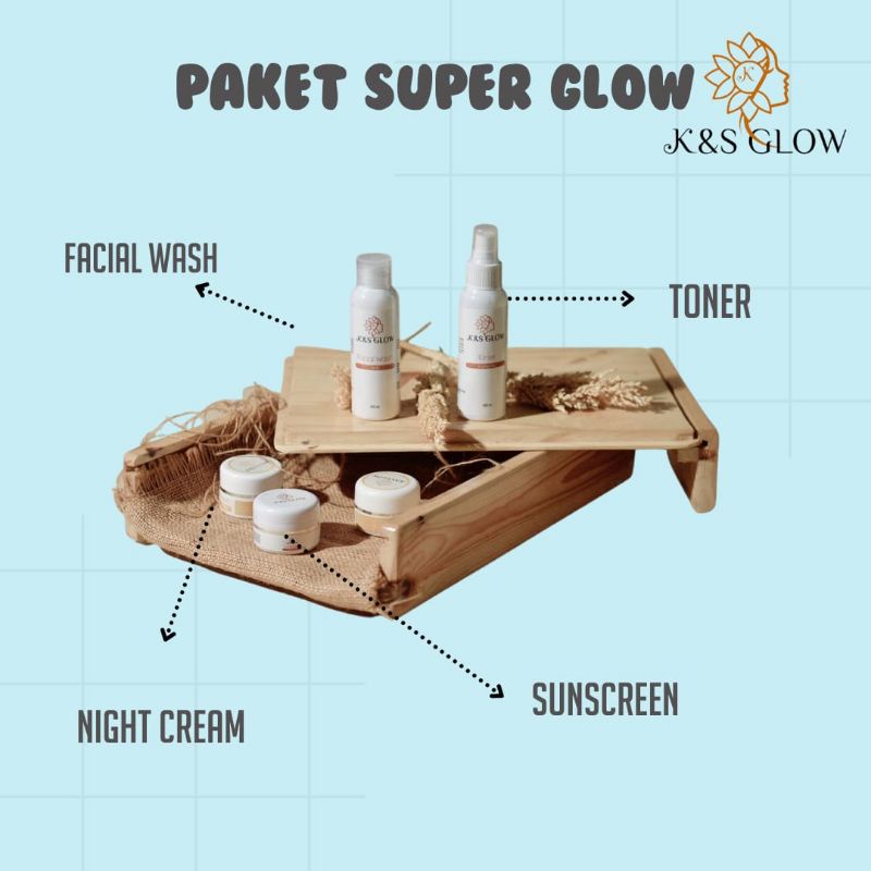 paket skincare SUPER GLOW K&S GLOW