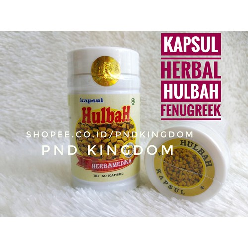 HULBAH FENUGREEK Kapsul Herbal Pelancar ASI & Pembesar Payudara