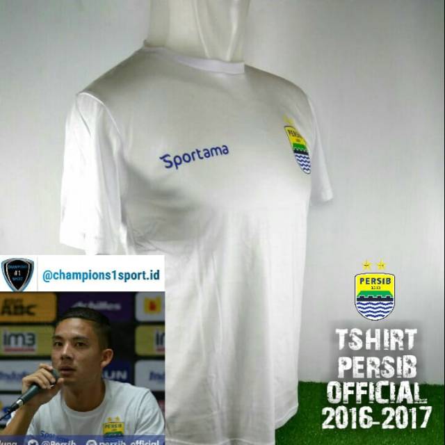 Tshirt Persib Official 2016 Putih
