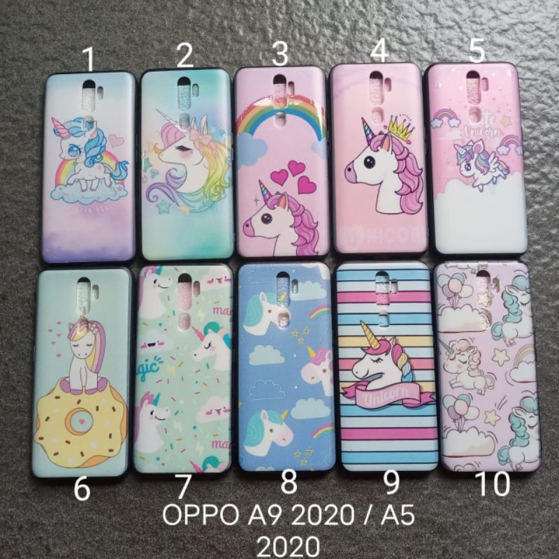 Case gambar Oppo A5 2020 . A9 2020 motif cewek ( 6 motif ) soft softcase softshell silikon cover casing kesing housing