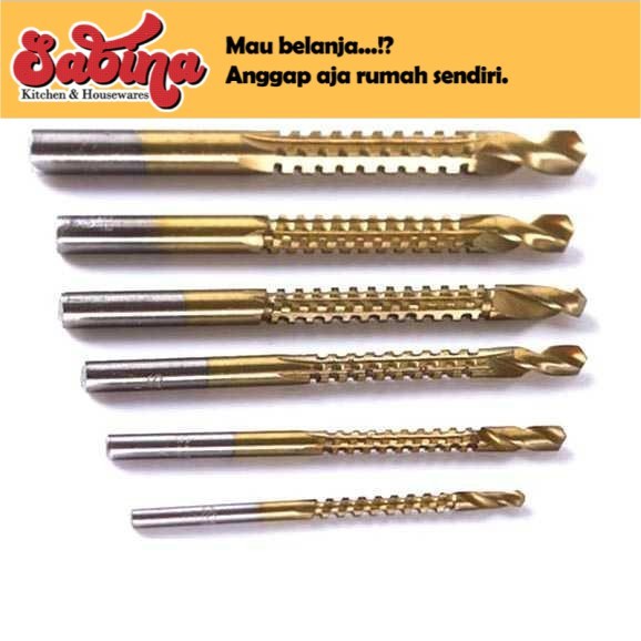 Deko Mata Bor Power Drill HSS Steel 6PCS