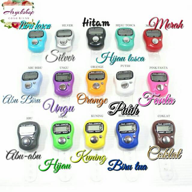 TASBIH DIGITAL Mini NON LED merk SXH tasdig alat hitung dzikir Tasbeh finger counter