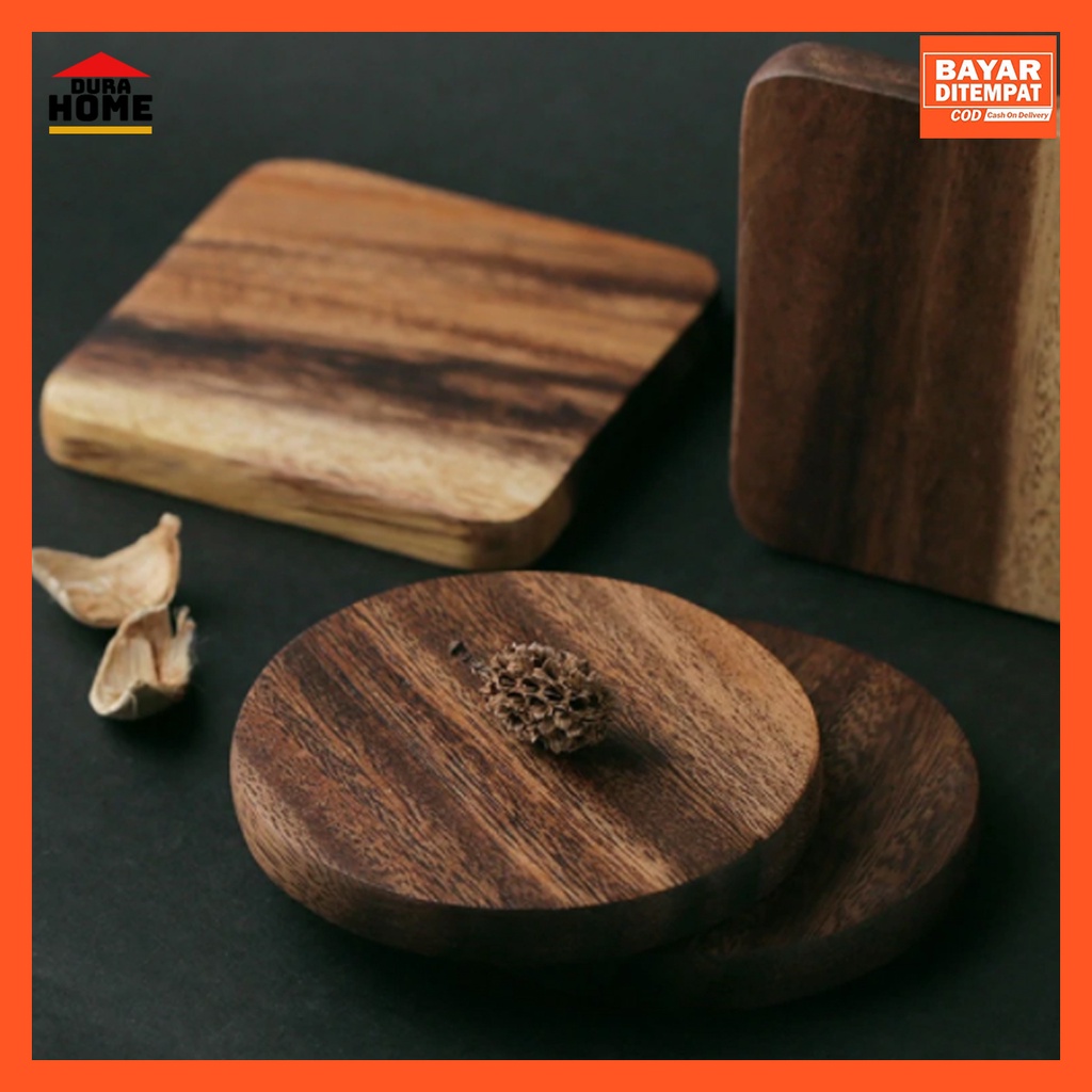 Tatakan Gelas Kayu, Alas Kayu Coaster Set