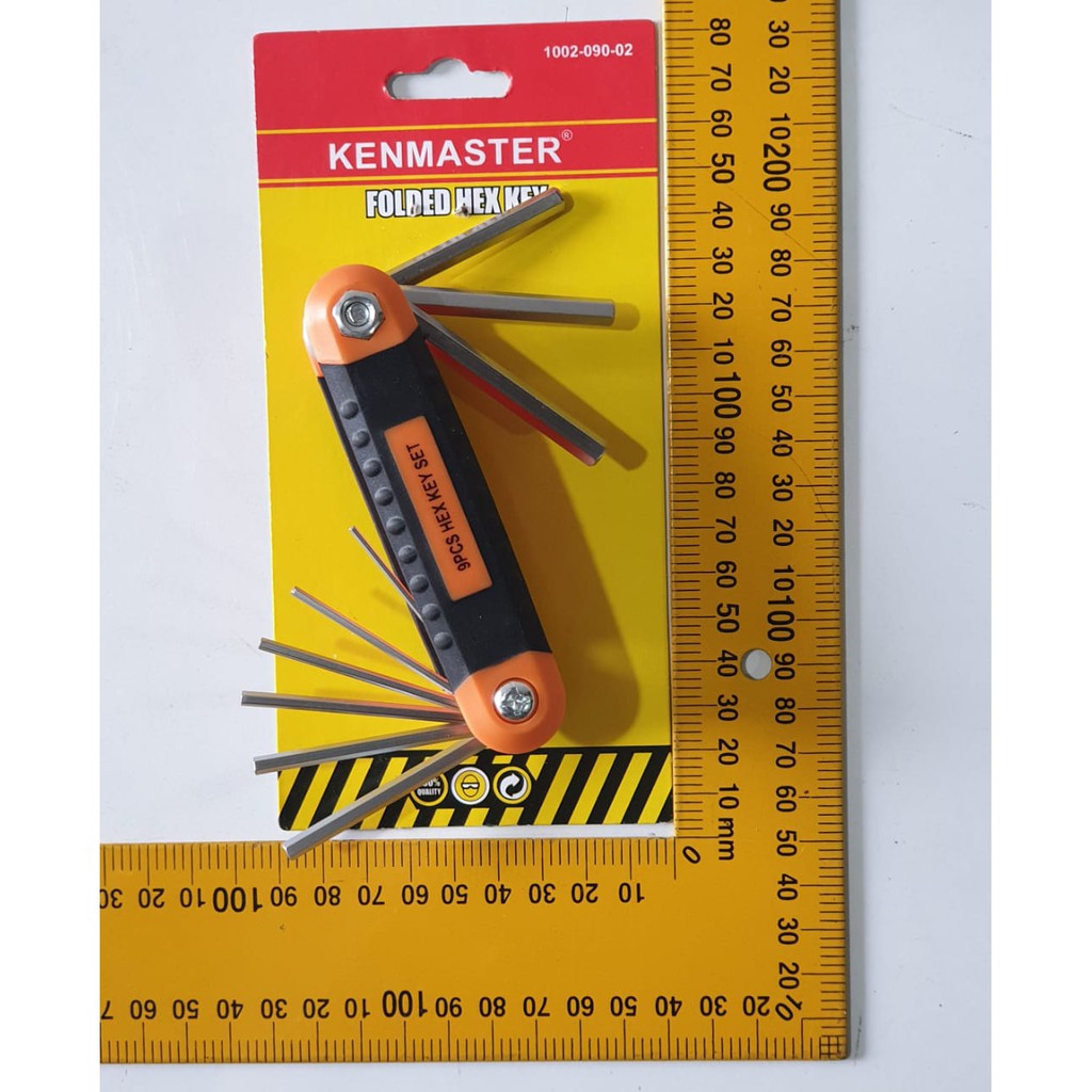 Kunci L Lipat 9 pcs Kenmaster Tekiro