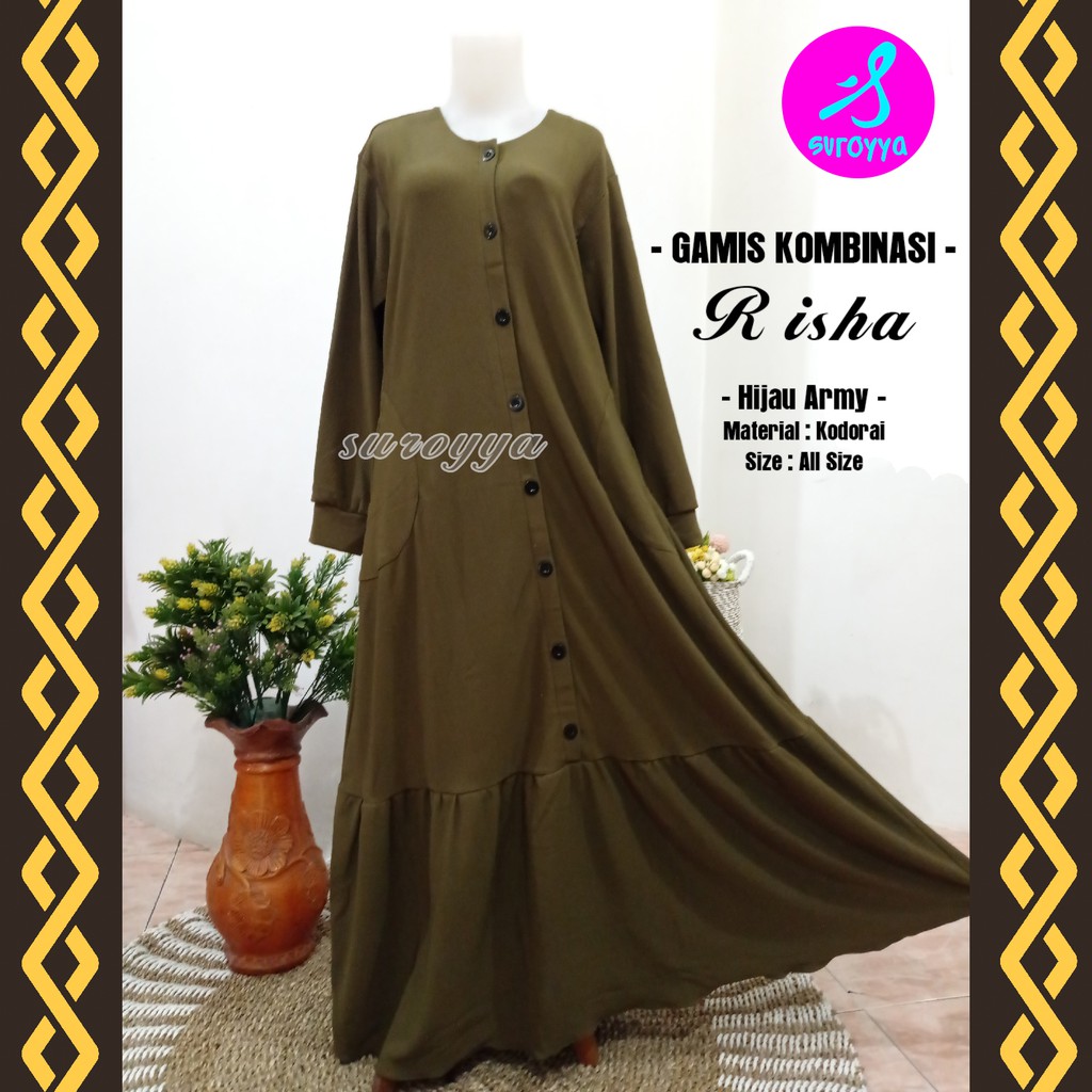 Suroyya Gamis Risha - Gamis Syari Wanita Murah