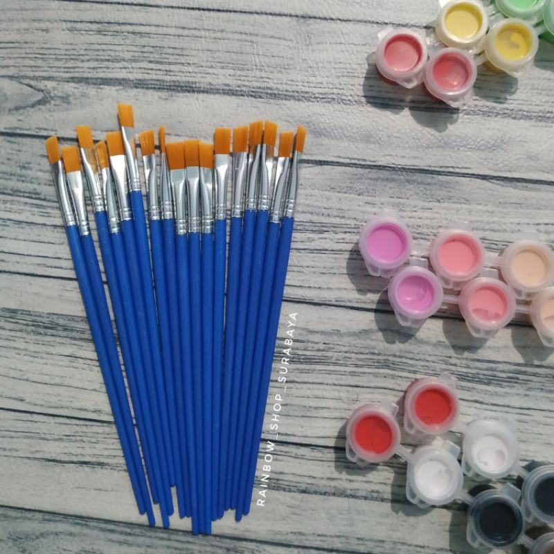 

kuas cat akrilik | kuas nylon nilon | kuas lukis | kuas mewarnai