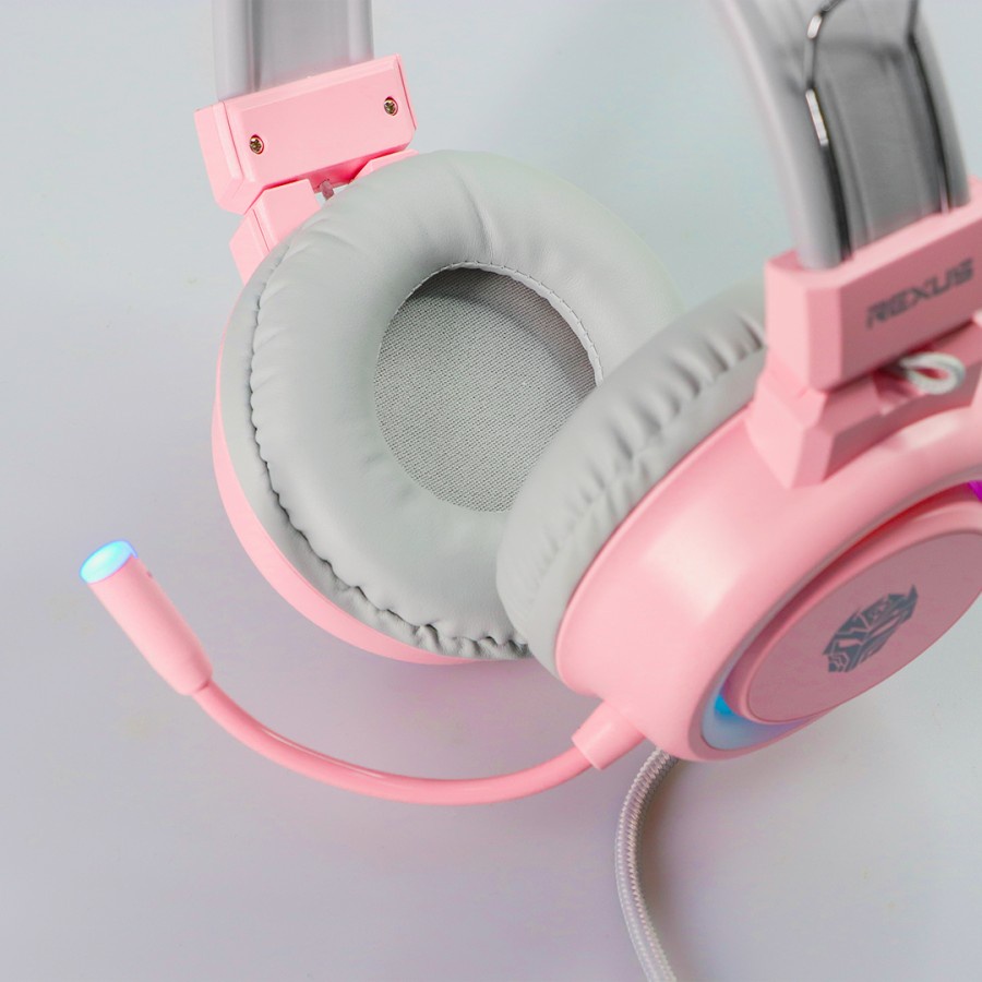 Rexus Vonix F30 Gaming Headset (White/Pink)