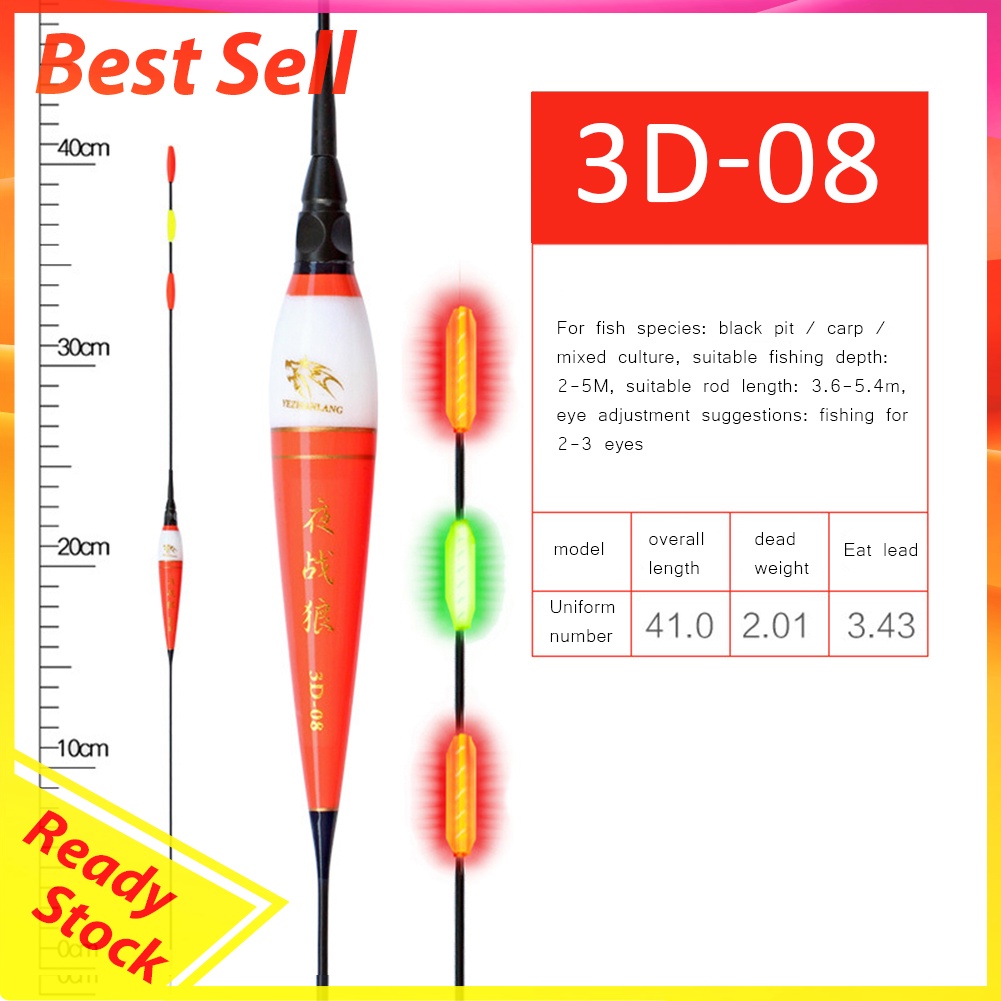 Electric Fishing Floats Bobber Big Carp Rock High Sensitivity Luminous Buoy