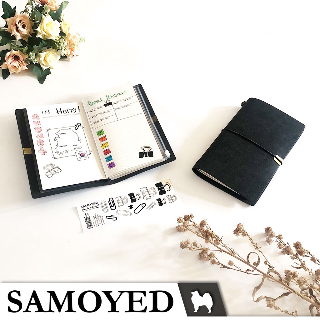 

Buku Tulis / Catatan / Agenda / Jurnal / Traveler's Notebook / Diary / Journal Samoyed NBTV-L6