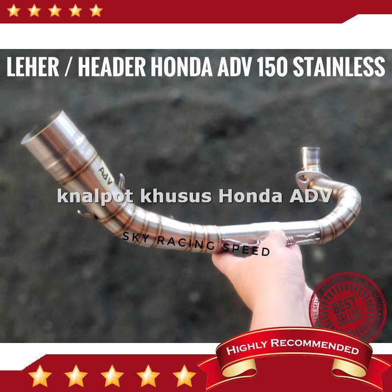 Diskon Leher header knalpot racing honda adv 150