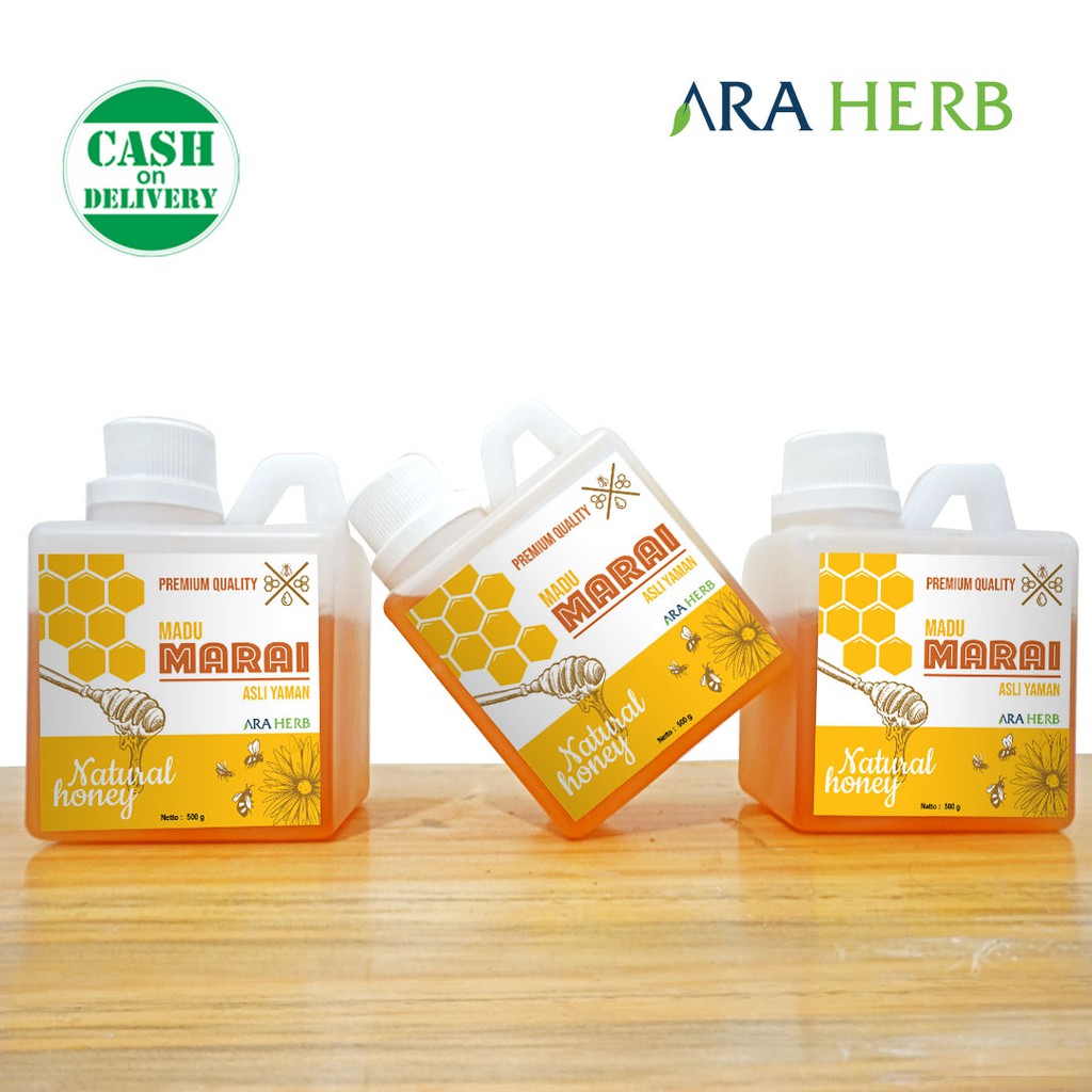 Madu Marai mport Yaman Asli 500gr / Madu Manis Madu Herbal ARA HERB