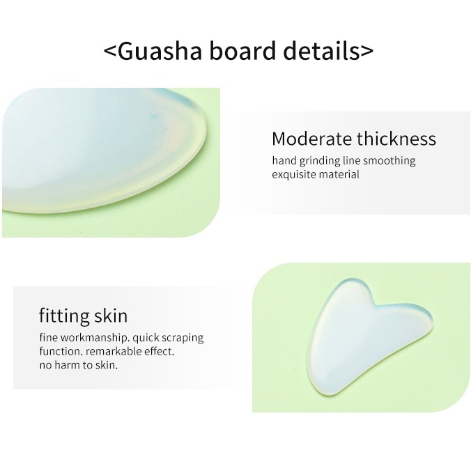 Gua Sha &amp; Roller Facial Massage - Opal Jade