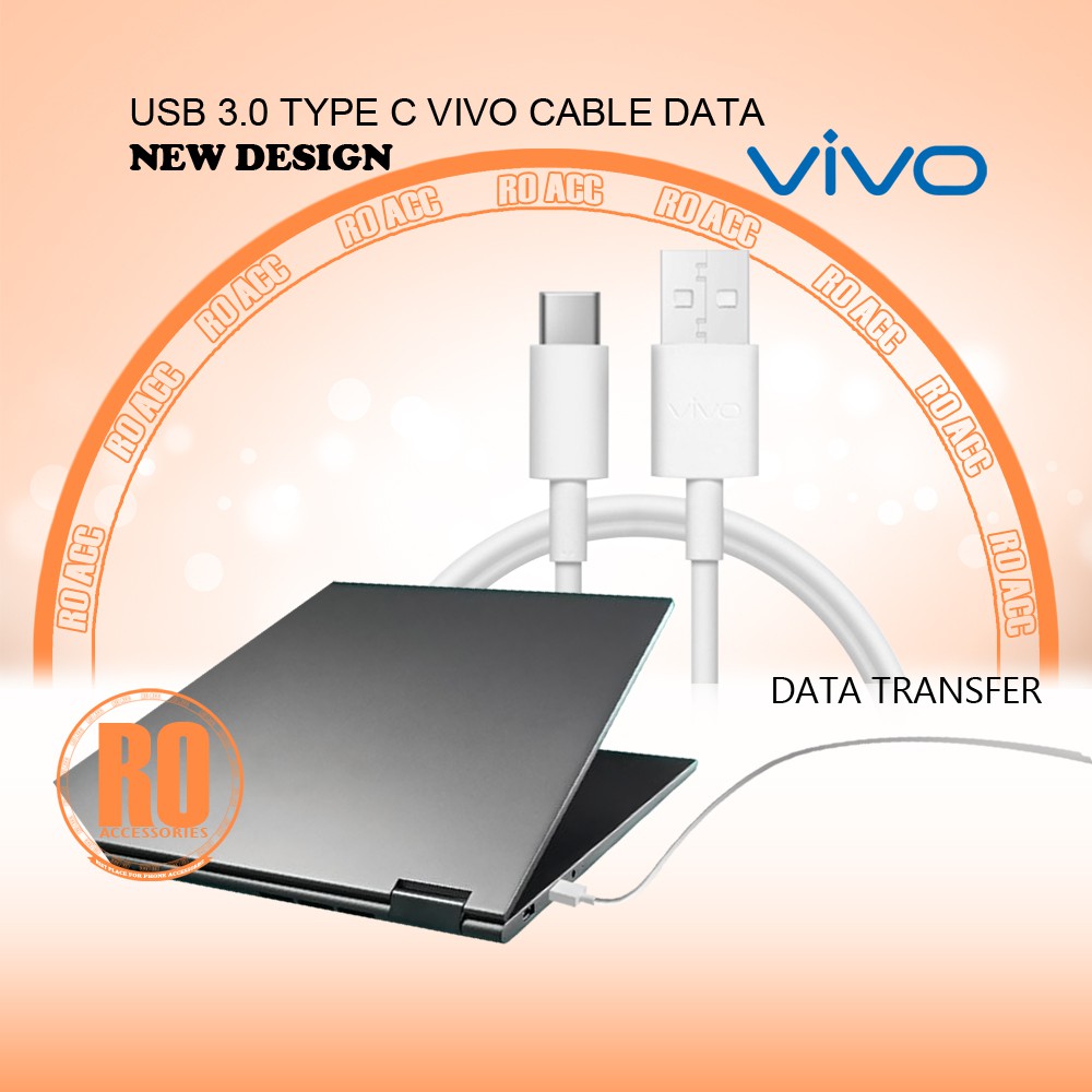 [RO ACC] USB 3.0 TYPE C VIVO CABLE DATA KABEL DATA VIVO ORIGINAL NEW DESIGN