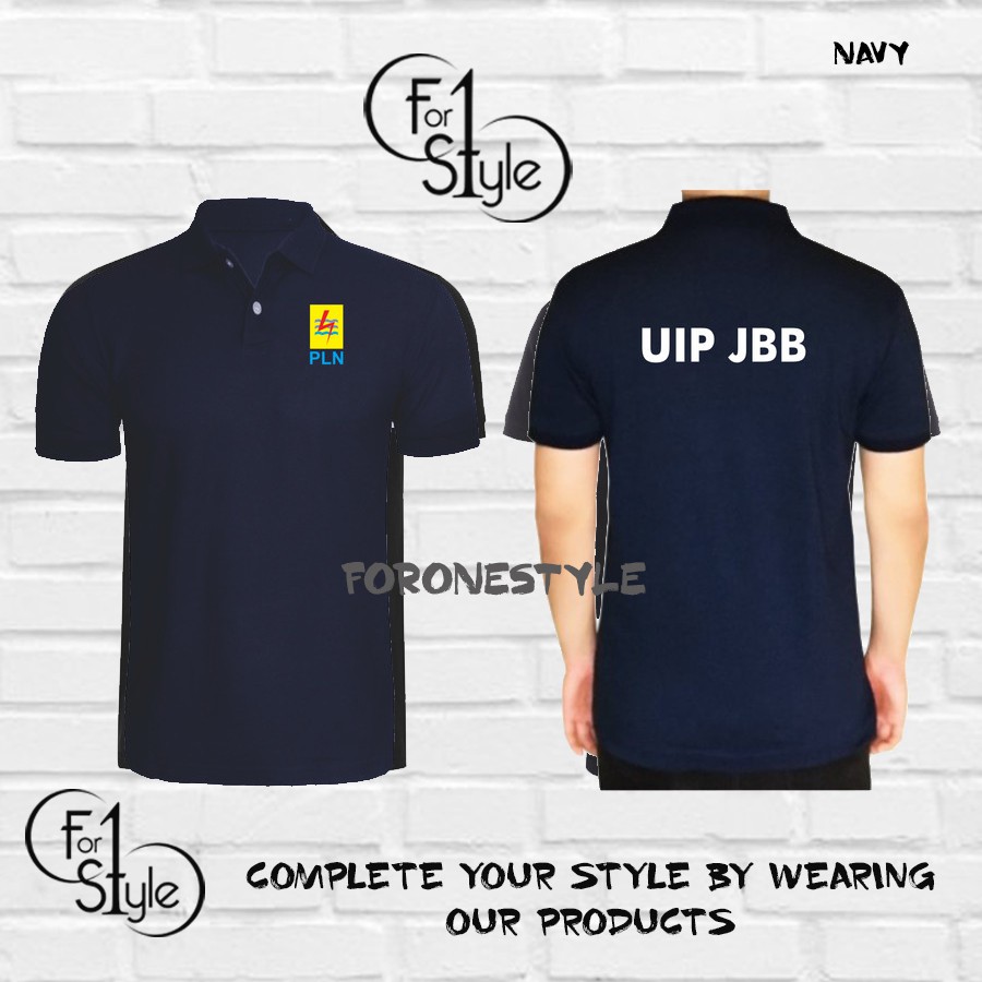 POLO SHIRT PLN UIP JBB - BAJU PLN BUMN - KAOS KARYAWAN PLN - CUSTOM BAJU KARYAWAN PLN PERSERO