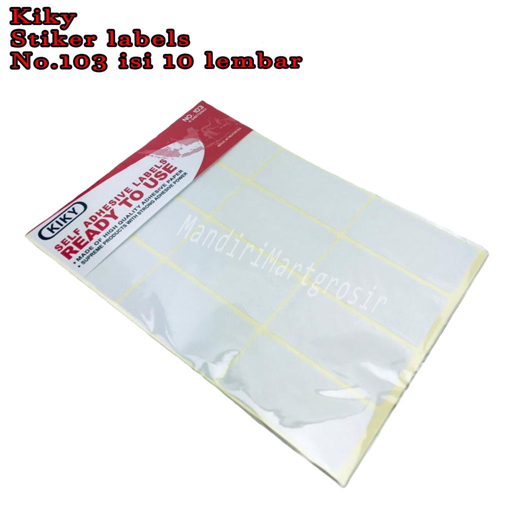 Stiker labels * kiky * No.103 10Sheets